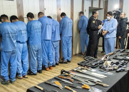 دستگیری ۹۸ اراذل و اوباش و کشف ۱۹ قبضه کلت کمری در آذربایجان‌شرقی