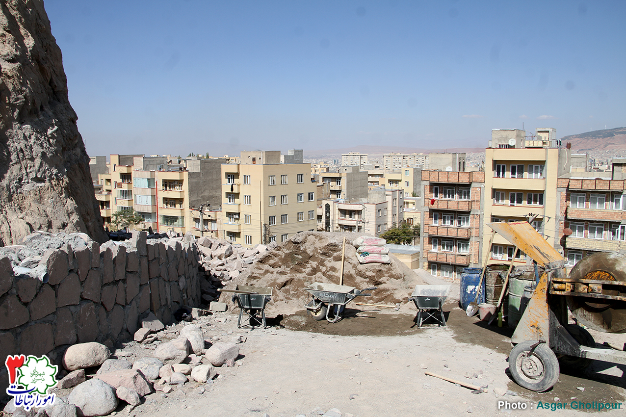 احداث 250 متر دیوار حائل سنگی در پارک جنگلی مارالان