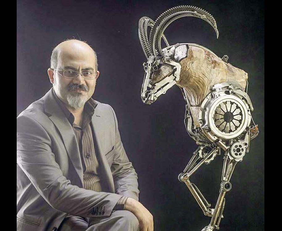 حضور بهرام آشفته هنرمند مجسمه ساز در دومین رویداد بین المللی هنر بازیافت قطر