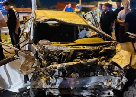 تصادف در جاده میانه – قره آغاج یک کشته و هفت مصدوم داشت