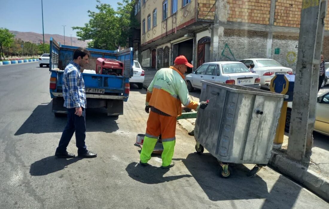 تداوم ساماندهی باکس‌های زباله تبریز در فصل تابستان