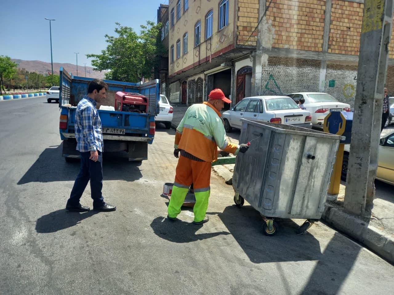 تداوم ساماندهی باکس‌های زباله تبریز در فصل تابستان