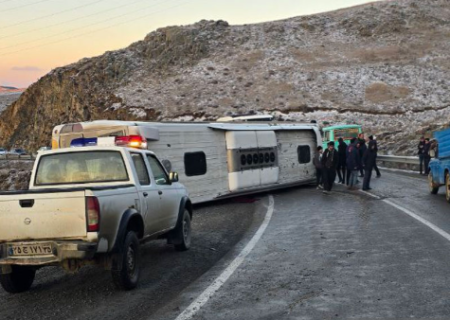 دلیل واژگونی اتوبوس کارگران معدن سونگون اعلام شد