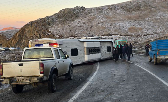 دلیل واژگونی اتوبوس کارگران معدن سونگون اعلام شد