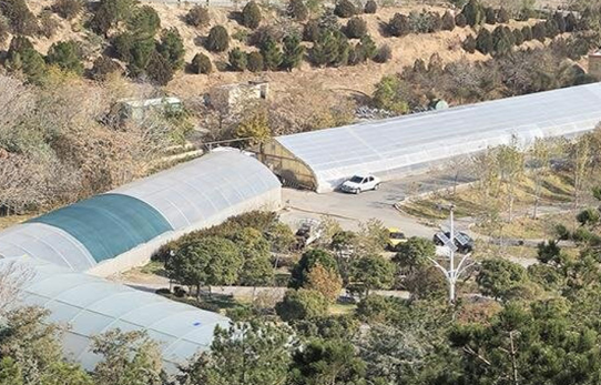 گلخانه نهالستان تفرجگاه عینالی مرمت و بهسازی شد