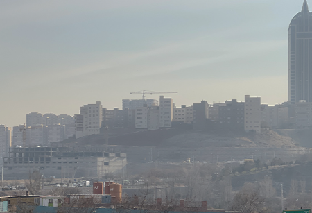 سایه سیاه آلودگی بر شهر تبریز