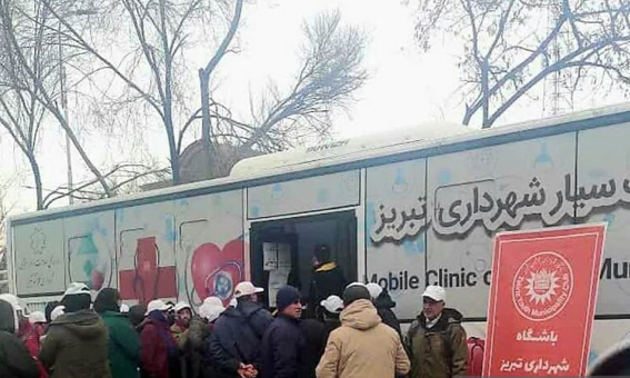 اسقرار و فعالیت کلینیک سیار در راستای پویش ملی سلامت