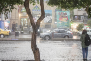 رگبار باران و رعد و برق در ۱۳ استان 
