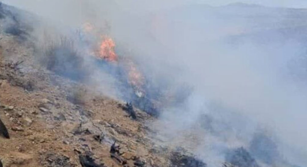 مهار آتش‌سوزی در مراتع آلماچوان شهرستان مراغه