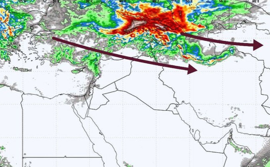 بارش باران در پنج استان کشور