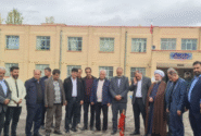 پروژه احداث چمن مصنوعی دبیرستان شهید رجایی شهر مهربان کلنگ زنی شد