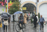 رگبار باران در نوار شمالی/ دریای خزر مواج می شود