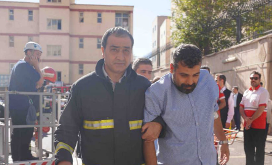 مانور عملیاتی اطفا و امداد بیمارستانی در تبریز برگزار شد