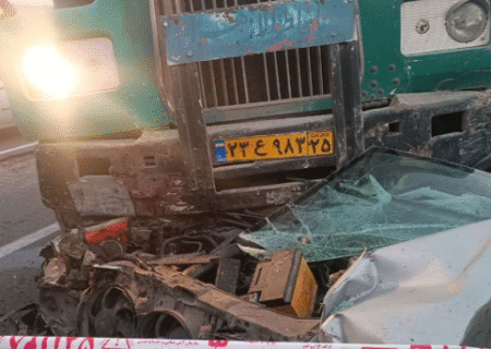 یک کشته و ۹ دستگاه خودرو تصادفی در لاله