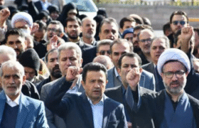 محکومیت جنایات آمریکا و اسرائیل در دانشگاه تبریز 