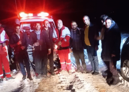 آزادسازی خانواده گرفتار در برف ارتفاعات مراغه